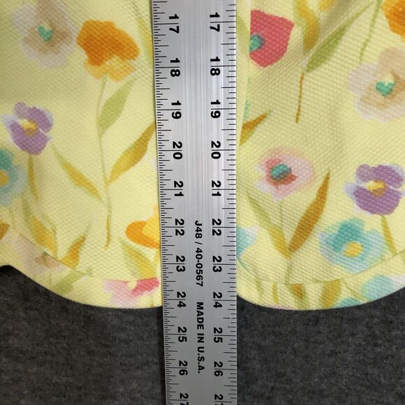 Floral Skirt Set Womens 12 Herbert Grossman by Cynthia Sobel VTG 2 Pc Suit S/SL - Picture 13 of 16